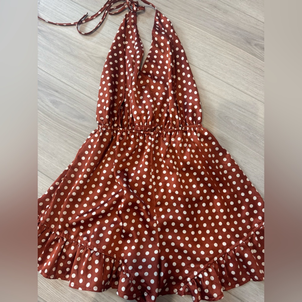 Polka Dot Halter romper